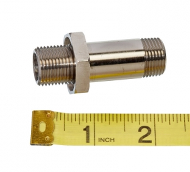 (image for) Wilbur Curtis WC-2928P FITTING, 3/8 NIPPLE/NUT PLATED - Click Image to Close